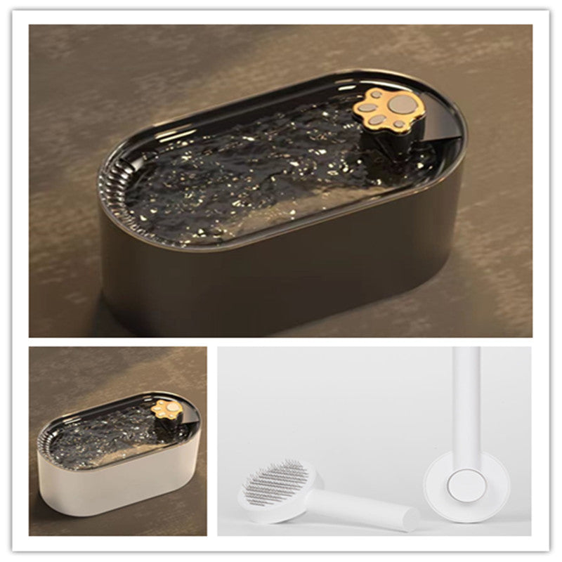 3L Automatic Pet Water Fountain with LED Light – Ultra-Quiet Filtered Water Dispenser for Cats & Dogs