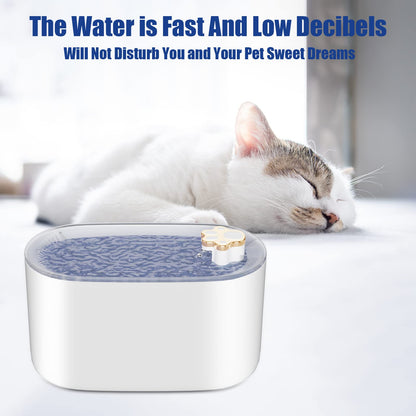 3L Automatic Pet Water Fountain with LED Light – Ultra-Quiet Filtered Water Dispenser for Cats & Dogs