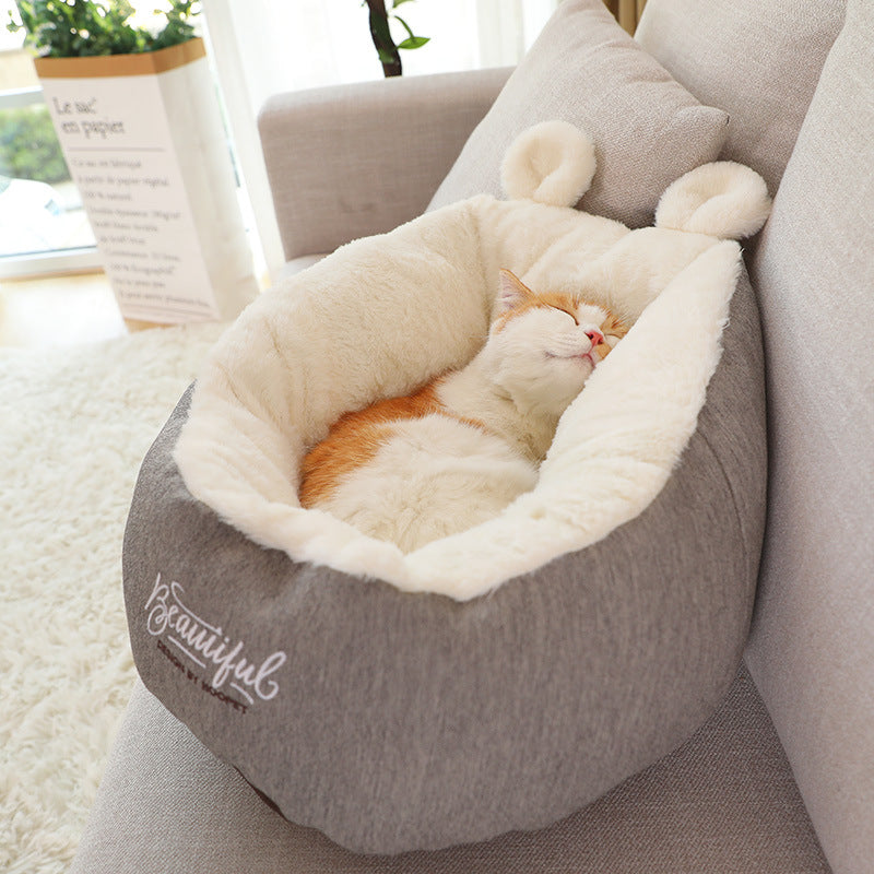 Warm Soft Pet Dog Bed Sleeping Bag | Cozy Puppy Cushion Kennel
