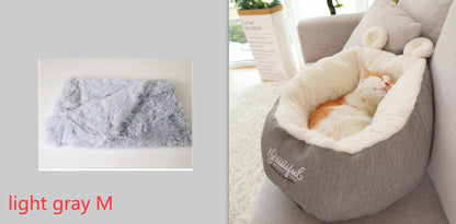 Warm Soft Pet Dog Bed Sleeping Bag | Cozy Puppy Cushion Kennel