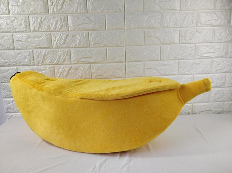 Banana Shaped Pet House Bed | Warm Cute Dog & Cat Sleeping Kennel Sofa