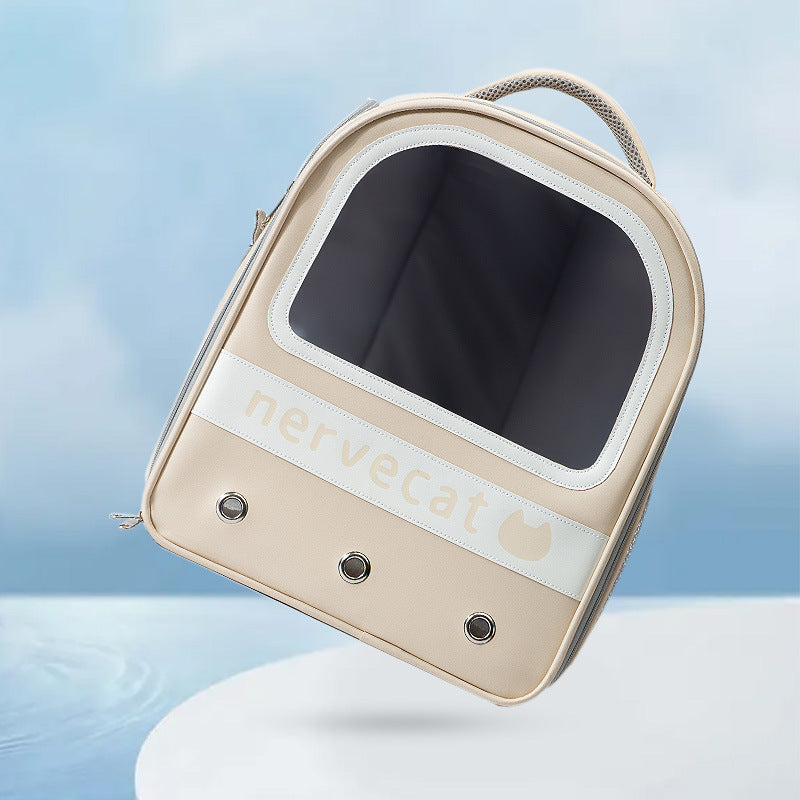 Portable Large Capacity Breathable Cat Backpack Carrier for Travel & Outdoor Use