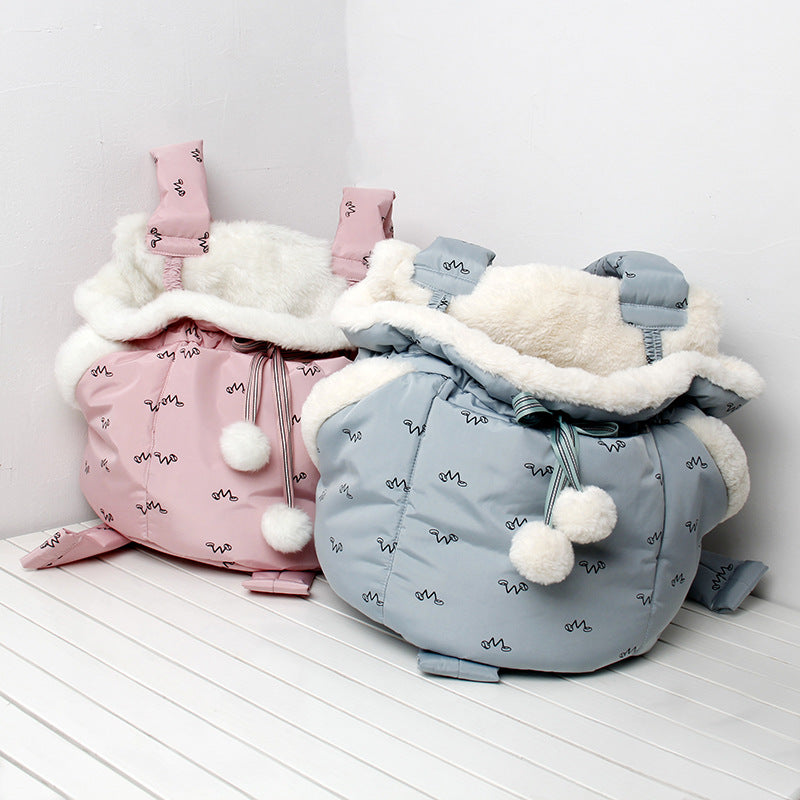 Pet Backpack Carrier for Dogs & Cats – Outdoor & Travel Use Winter Bag