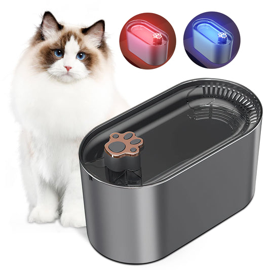 3L Automatic Pet Water Fountain with LED Light – Ultra-Quiet Filtered Water Dispenser for Cats & Dogs