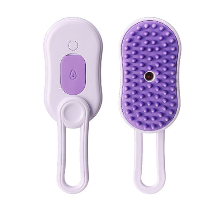 3-in-1 Steam Pet Grooming Brush for Cats & Dogs | Electric Spray Massage Comb