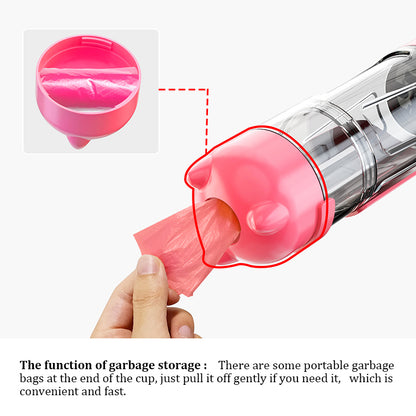 Portable Multi-Functional Pet Water Bottle – Leak-Proof Travel Water Dispenser for Dogs & Cats
